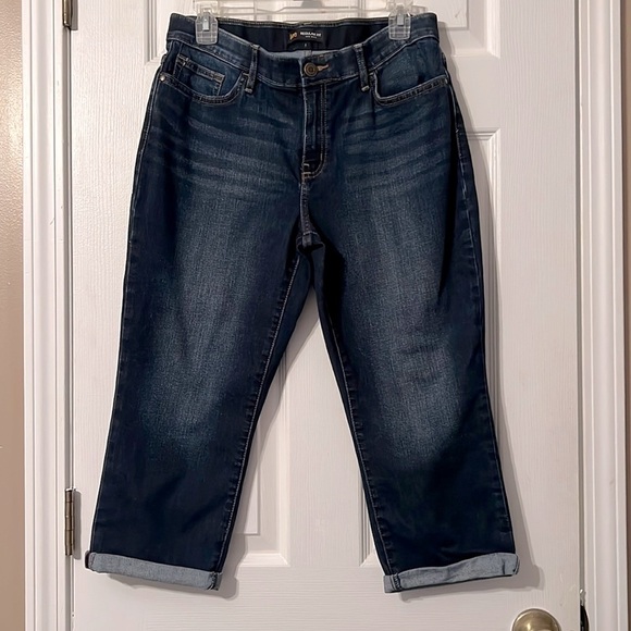 Lee Regular Fit Mid-Rise Denim Capris Size 10 Medium - Picture 1 of 5